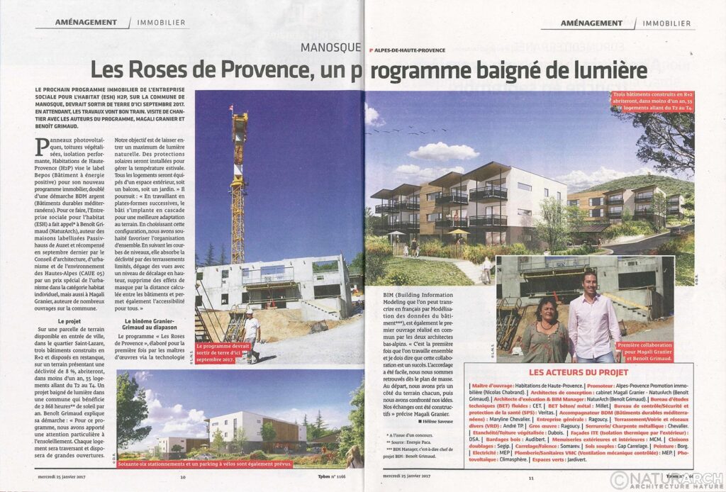 NaturARCH, Article Architecture durable, habitations écologique, Manosque, Alpes-de-Haute-Provence