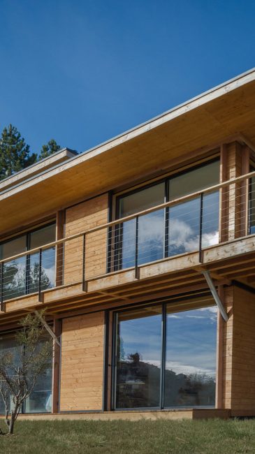NaturARCH, Maison d'architecte en ossature bois de conception bioclimatique, maison individuelle bbc à Banon