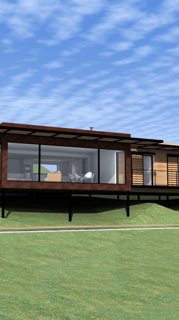 NaturARCH, Maison individuelle sur pilotis avec piscine, Architecture haut de gamme de matériaux durables, Malemort-du-comtat, Vaucluse, PACA