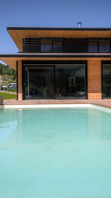Agence Architecte NaturARCH, Maison individuelle en KLH et ossature bois à Digne-les-Bains