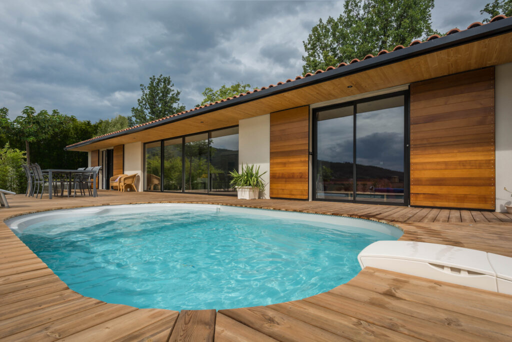 NaturARCH, Maison d'architecte écologique individuelle en longueur à Dignes-les-Bains