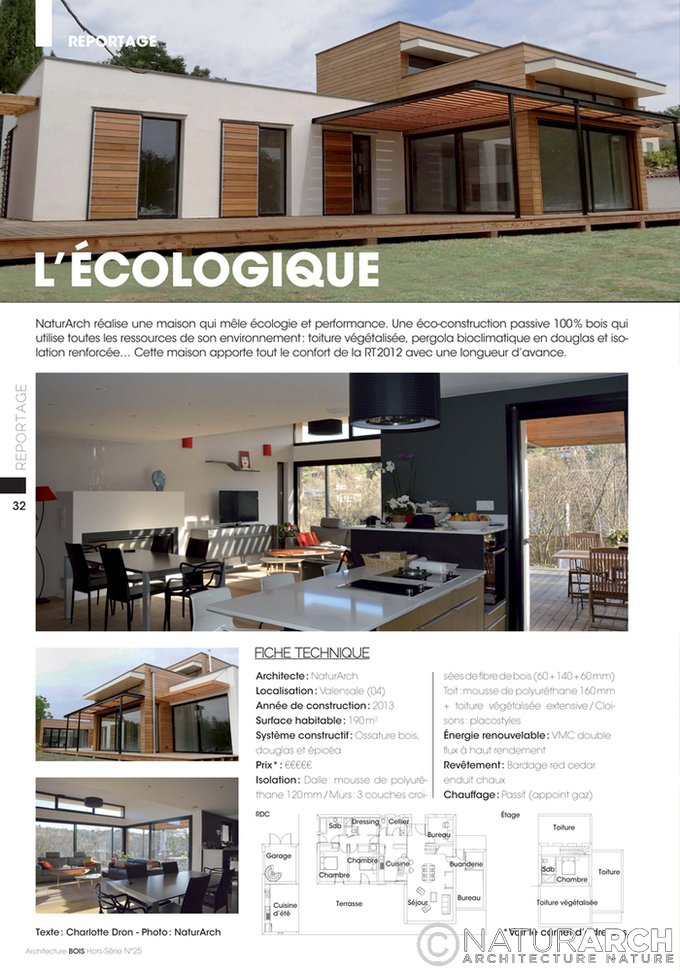 NaturARCH, Presse Architecture bois Hors série N°25, Architecture haut de gamme