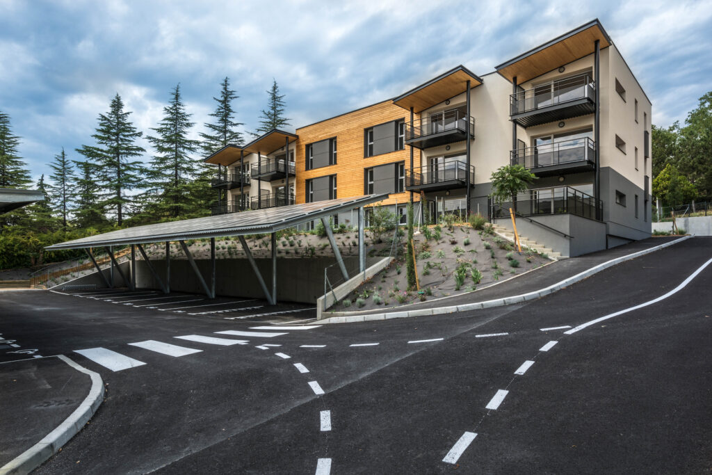 NaturARCH Architecte écologique, 35 logements à énergie positive (3 bâtiments) à Manosque